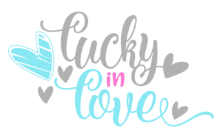 lucky-in-love-sign-with-hearts-free-svg-file-SvgHeart.Com