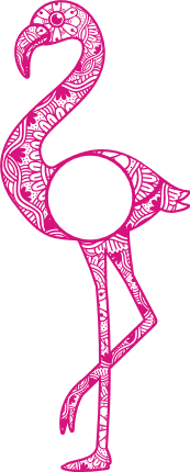 mandala-flamingo-monogram-frame-summer-free-svg-file-SvgHeart.Com