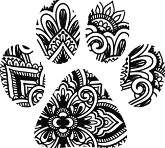 mandala-paw-animal-decorative-free-svg-file-SvgHeart.Com