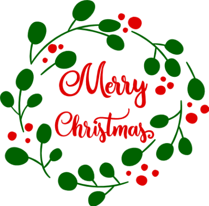 merry-christmas-in-floral-circle-holiday-free-svg-file-SvgHeart.Com