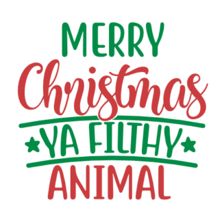 merry-christmas-ya-filthy-animal-holiday-free-svg-file-SvgHeart.Com