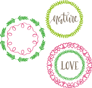 nature-love-monogram-frame-bundle-free-svg-file-SvgHeart.Com