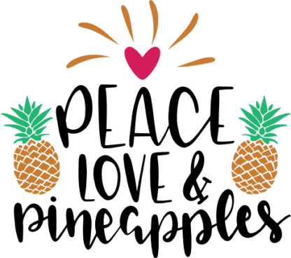 peace-love-and-pineapples-summer-vacation-free-svg-file-SvgHeart.Com