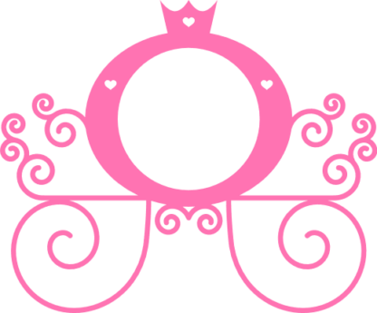 princess-carriage-monogram-frame-girly-crown-free-svg-file-SvgHeart.Com