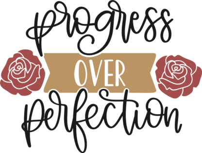 progress-over-perfection-flowers-motivational-free-svg-file-SvgHeart.Com