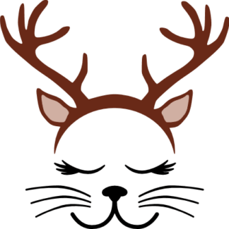 reindeer-cat-antlers-kitten-christmas-free-svg-file-SvgHeart.Com