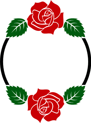 rose-flower-and-leaves-monogram-frame-free-svg-file-SvgHeart.Com