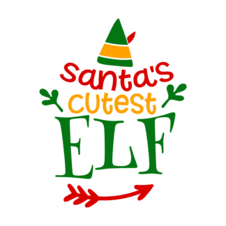 santas-cutest-elf-christmas-free-svg-file-SvgHeart.Com