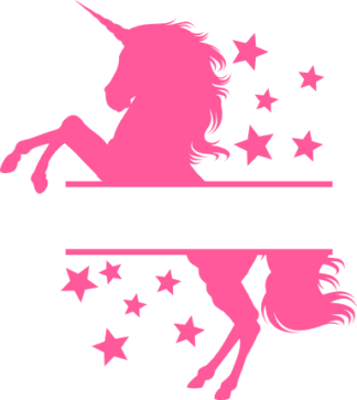 standing-unicorn-split-text-frame-fantasy-animal-free-svg-file-SvgHeart.Com