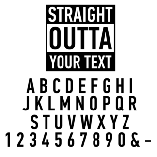 straight-outta-custom-text-alphabet-free-svg-file-SvgHeart.Com