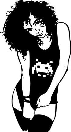 stylish-afro-girl-curly-hair-black-woman-free-svg-file-SvgHeart.Com