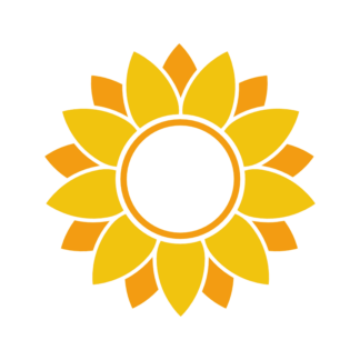 sunflower-monogram-floral-free-svg-file-SvgHeart.Com