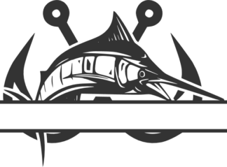 swordfish-marlin-and-anchors-split-text-frame-fishing-free-svg-file-SvgHeart.Com