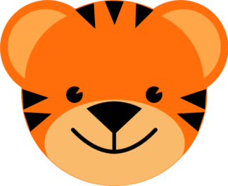 tiger-face-kids-baby-room-decoration-free-svg-file-SvgHeart.Com