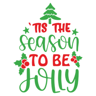 tis-the-season-to-be-jolly-christmas-free-svg-file-SvgHeart.Com