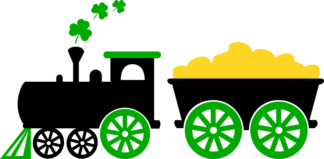 train-full-of-gold-shamrock-st-patricks-day-free-svg-file-SvgHeart.Com