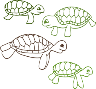 turtle-outline-bundle-ocean-sea-free-svg-file-SvgHeart.Com