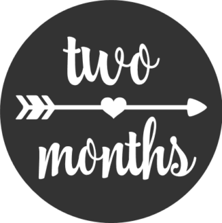 two-months-baby-milestone-heart-with-arrow-free-svg-file-SvgHeart.Com