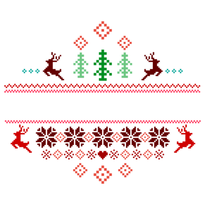 ugly-sweater-split-text-frame-christmas-free-svg-file-SvgHeart.Com