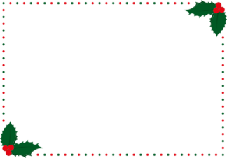 decorative-christmas-frame-with-holly-leaves-free-svg-file-SVGHEART.COM