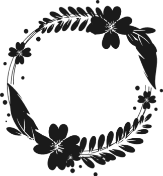 floral-wreath-circle-flowers-decorative-free-svg-file-SVGHEART.COM