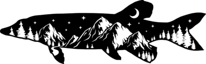 mountains-salmon-night-sky-fishing-hunting-free-svg-file-SVGHEART.COM