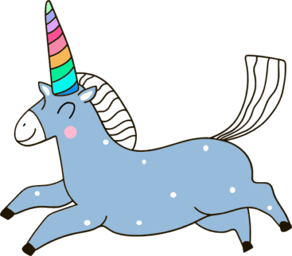 running-unicorn-clipart-kids-room-decoration-free-svg-file-SVGHEART.COM