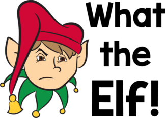 what-the-elf-funny-christmas-t-shirt-design-free-svg-file-SVGHEART.COM